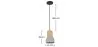 Lampe de plafond en bois et béton - Lampe suspendue design scandinave - Minnie image 7