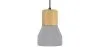 Lampe de plafond en bois et béton - Lampe suspendue design scandinave - Minnie image 7