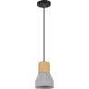 Lampe de plafond en bois et béton - Lampe suspendue design scandinave - Minnie image 7