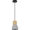 Lampe de plafond en bois et béton - Lampe suspendue design scandinave - Minnie image 7