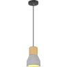 Lampe de plafond en bois et béton - Lampe suspendue design scandinave - Minnie image 7