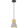 Lampe de plafond en bois et béton - Lampe suspendue design scandinave - Minnie image 7