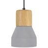 Lampe de plafond en bois et béton - Lampe suspendue design scandinave - Minnie image 7