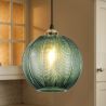 Lampe de plafond au design vintage - Suspension en forme de boule verte - Viola image 7
