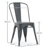 Chaise en acier de salle à manger - Design industriel - Nouvelle édition - Stylix image 7