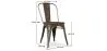 Chaise de salle à manger - Design industriel - Bois et acier - Nouvelle édition - Stylix image 7