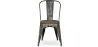 Chaise de salle à manger - Design industriel - Bois et acier - Nouvelle édition - Stylix image 7