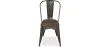 Chaise de salle à manger - Design industriel - Bois et acier - Nouvelle édition - Stylix image 7