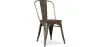 Chaise de salle à manger - Design industriel - Bois et acier - Nouvelle édition - Stylix image 7