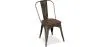 Chaise de salle à manger - Design industriel - Bois et acier - Nouvelle édition - Stylix image 7