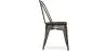 Chaise de salle à manger - Design industriel - Bois et acier - Nouvelle édition - Stylix image 7