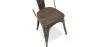 Chaise de salle à manger - Design industriel - Bois et acier - Nouvelle édition - Stylix image 7