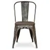Chaise de salle à manger - Design industriel - Bois et acier - Nouvelle édition - Stylix image 7