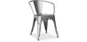Chaise de salle à manger avec accoudoirs - Acier - Nouvelle édition - Stylix image 7
