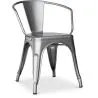 Chaise de salle à manger avec accoudoirs - Acier - Nouvelle édition - Stylix image 7