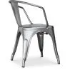 Chaise de salle à manger avec accoudoirs - Acier - Nouvelle édition - Stylix image 7