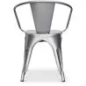 Chaise de salle à manger avec accoudoirs - Acier - Nouvelle édition - Stylix image 7