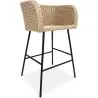 Tabouret en rotin avec accoudoirs - Boho Bali Design - Ishita image 7