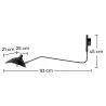  Lampe de Bureau - Applique Murale Noire - George image 7