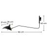 Lampe de Bureau - Applique Murale Noire - George image 7