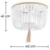 Lampe de plafond à boules en bois - Style Boho Bali Plafond - Kanda image 7
