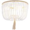 Lampe de plafond à boules en bois - Style Boho Bali Plafond - Kanda image 7