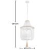 Lampe de plafond à boules en bois - Lampe suspendue de style boho Bali - Lawan image 7