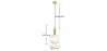 Lampe de plafond vintage - Suspension en cristal - Amelia image 7
