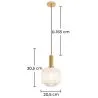 Lampe de plafond vintage - Suspension en cristal - Amelia image 7