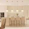 Lampe de plafond vintage - Suspension en cristal - Amelia image 7