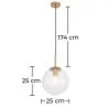  Lampe de plafond design sphérique - Lampe suspendue en cristal - Alvis image 7