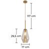 Lampe de plafond en cristal - Lampe suspendue design vintage - Alua image 7