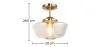 Lampe de plafond - Suspension de style vintage - Suki image 7