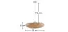 Lampe de plafond en bambou - Lampe suspendue au stile Boho Bali - Sam image 7