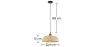 Lampe de plafond en bambou - Lampe suspendue de stile Boho Bali - Atria image 7