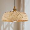 Lampe de plafond en bambou - Lampe suspendue de stile Boho Bali - Atria image 7