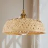 Lampe de plafond en bambou - Lampe suspendue de stile Boho Bali - Atria image 7