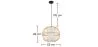 Lampe de plafond en bambou - Lampe suspendue de stile Boho Bali - Kaula image 7