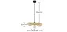 Lustre de plafond en bambou - Suspension de style Boho Bali - Noila image 7