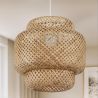 Lampe de plafond en bambou - Lampe suspendue au stile Boho Bali - Kamon image 7