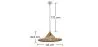 Lampe de plafond en bambou - Lampe suspendue de stile Boho Bali - Flora image 7