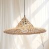 Lampe de plafond en bambou - Lampe suspendue de stile Boho Bali - Flora image 7