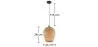Lampe de plafond en bambou - Lampe suspendue au stile Boho Bali - Gina image 7