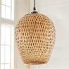 Lampe de plafond en bambou - Lampe suspendue au stile Boho Bali - Gina image 7