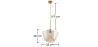 Lampe de plafond en cristal - Lampe suspendue de style vintage - Erik image 7