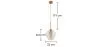 Lampe de plafond en cristal - Lampe suspendue design diamant - Alon image 7