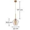 Lampe de plafond en cristal - Lampe suspendue design diamant - Alon image 7