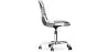 Chaise de bureau à roulettes - Chaise de bureau tapissée en patchwork - Noir et blanc - Denisse image 7
