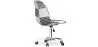 Chaise de bureau à roulettes - Chaise de bureau tapissée en patchwork - Noir et blanc - Denisse image 7