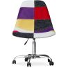 Chaise de Bureau à roulettes - Chaise de Bureau - Tapissée en Patchwork - Tessa image 7